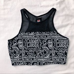 ***SOLD***Keith Haring Crop Top